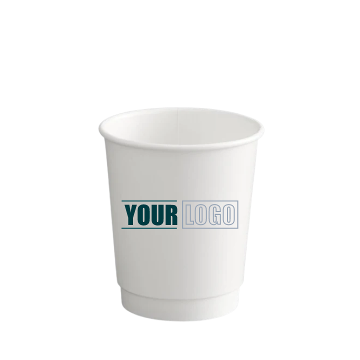 Custom 8oz Double Wall Paper Hot Cups