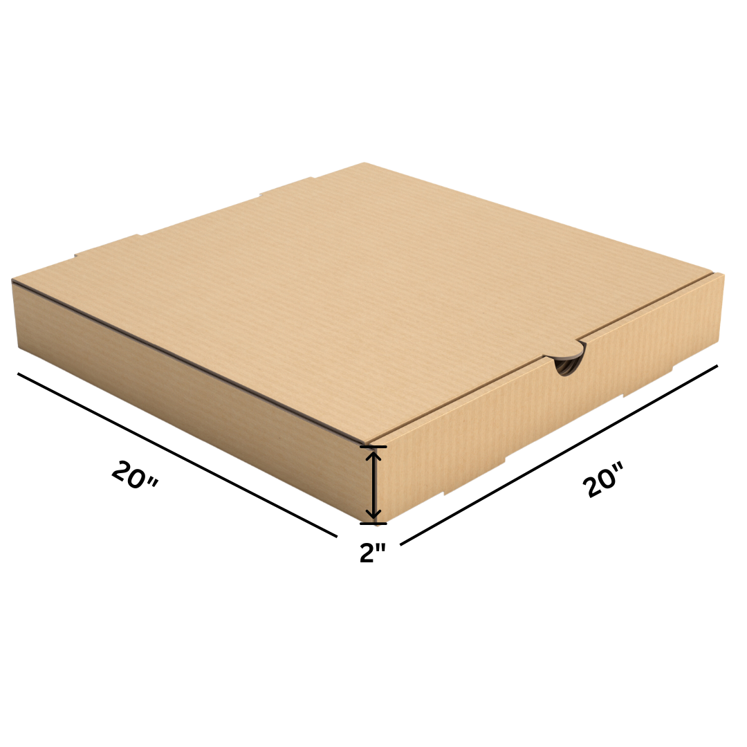 Custom Pizza Boxes - 20" x 20" x 2" - 50/Bundle