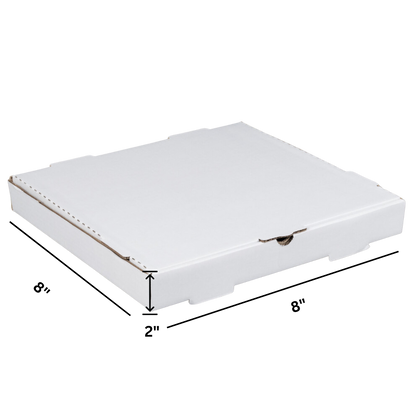 Custom Pizza Boxes - 07" x 07" x 2" - 50/Bundle