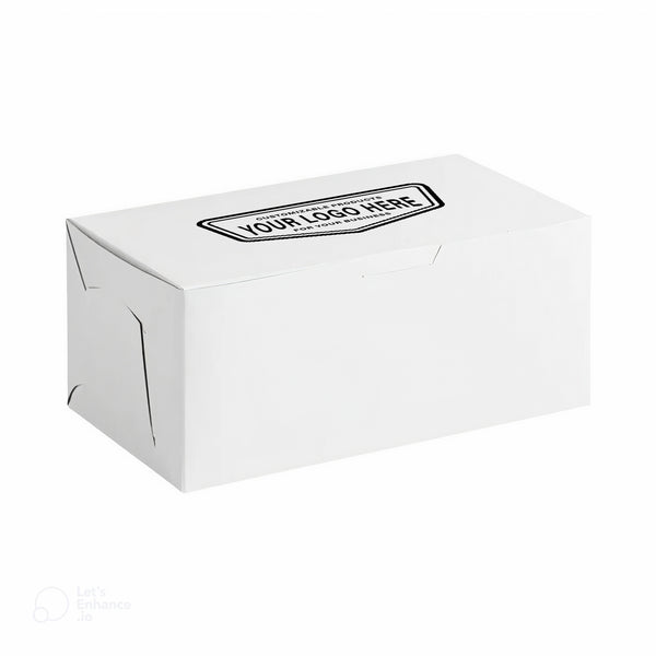 Caja de panadería personalizada 09" x 05" x 4" -100/paquete