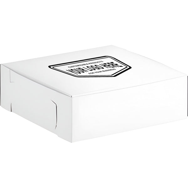 Custom Bakery Box 09" x 09" x 3" -100/Bundle