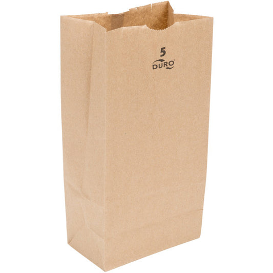 Bolsa de papel número personalizado de 5 lb, 100/paquete