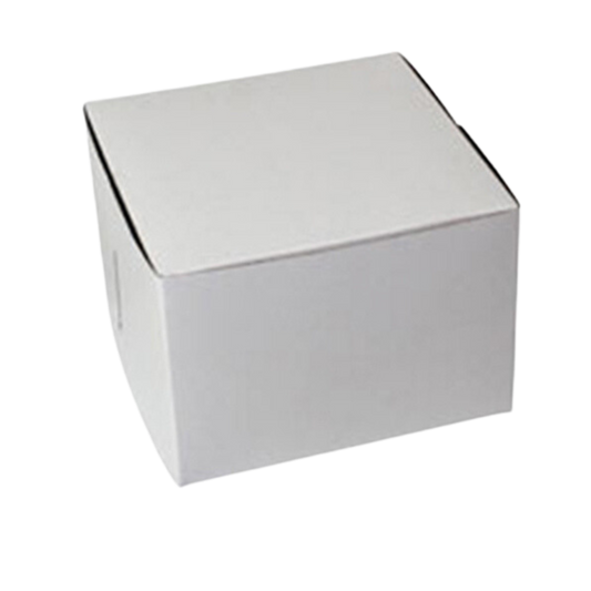 Caja de panadería personalizada 07" x 07" x 5" -100/paquete