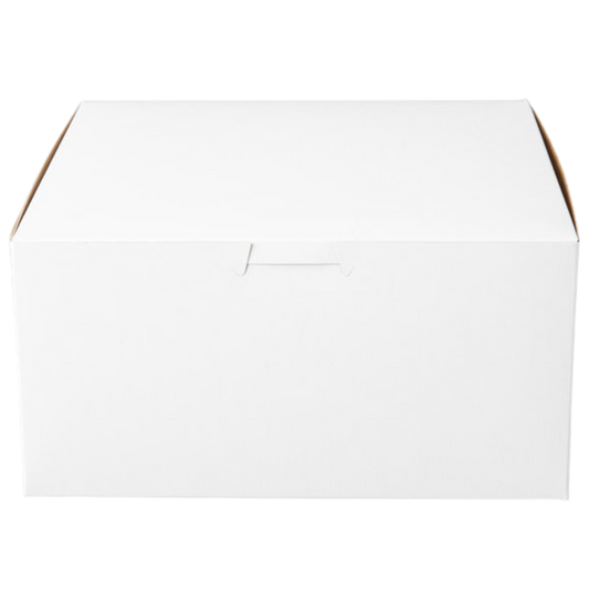 Caja de panadería personalizada 08" x 08" x 4" -100/paquete