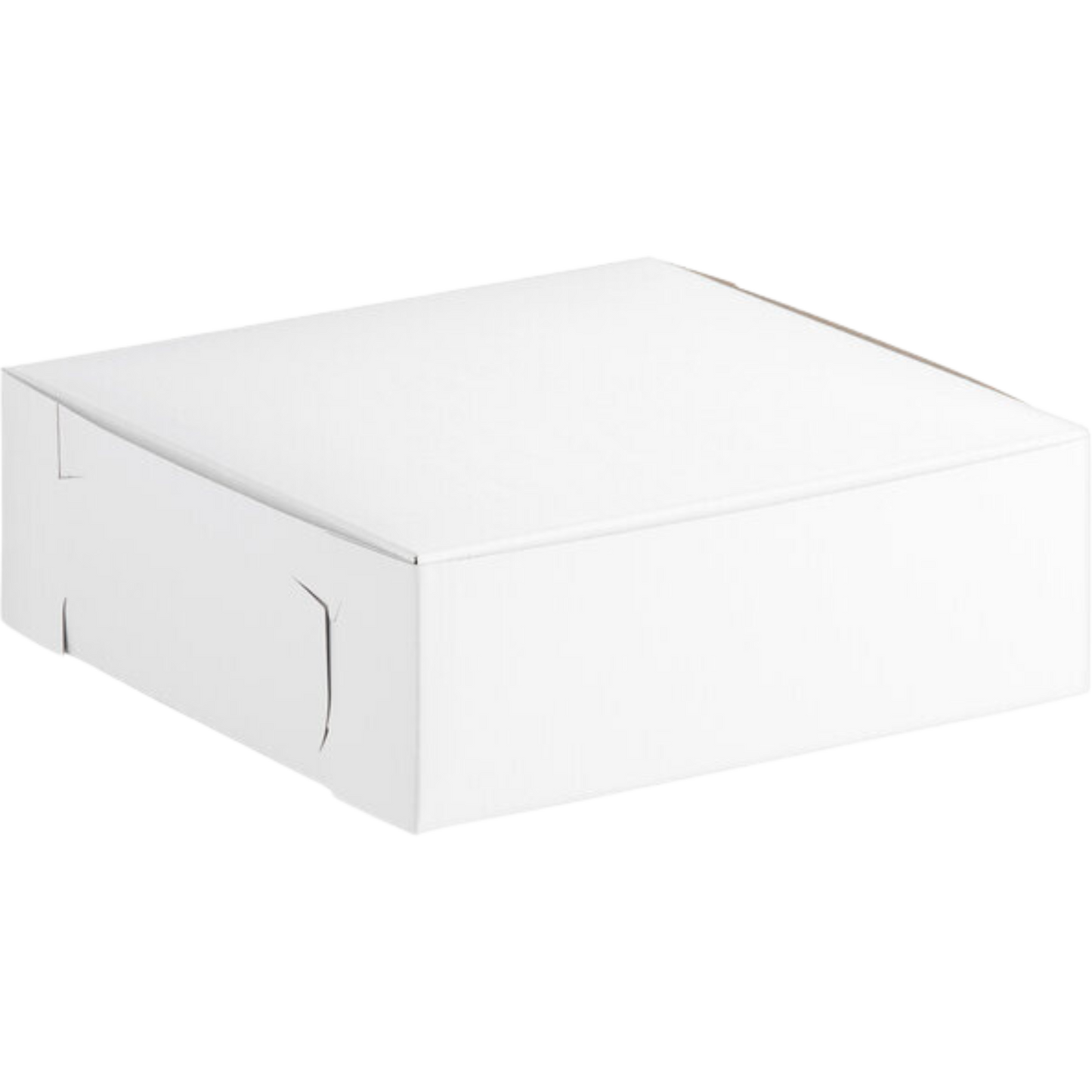 Caja de panadería personalizada 09" x 09" x 3" -100/paquete