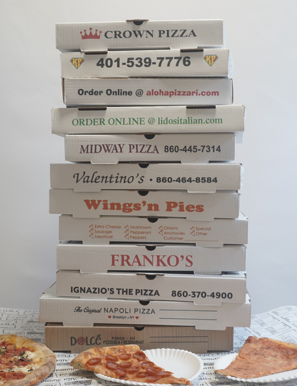 Cajas de pizza personalizadas - 10" x 10" x 2" - 50/paquete