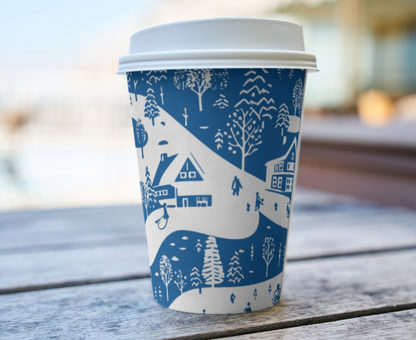 Holiday Paper Hot Cups - Double Wall - 260/Bundle
