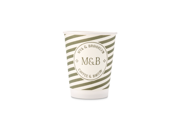 Custom 12oz Double Wall Paper Hot Cups