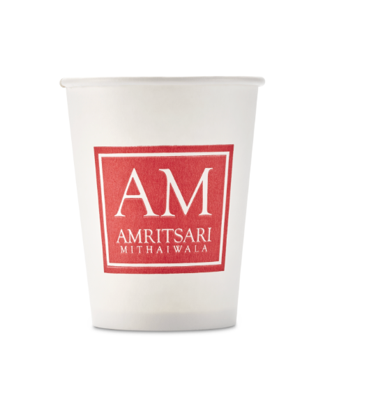 Custom 8oz Paper Hot Cups- Single Wall