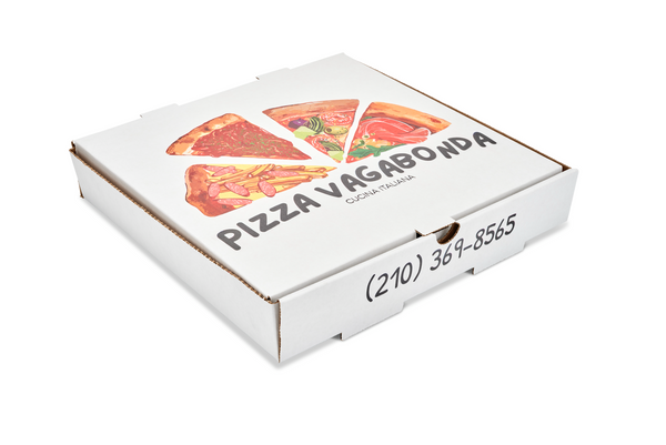 Custom Pizza Boxes - 12" x 12" x 2" - 50/Bundle