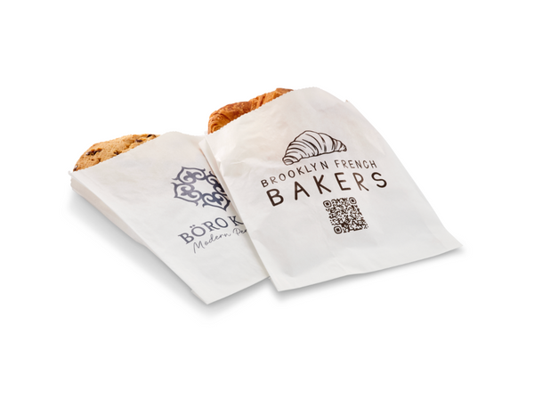 Custom Single-Serve Bag - White - 7 1/2" x 6" - 400ct