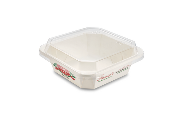 Custom Take-Out Container 32oz 5 1/2 x 5 1/2 x 1 1/4" - 75 CT