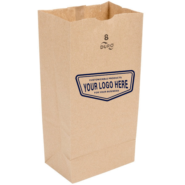 Custom Number 8 lb. Paper Bag 400/Bundle