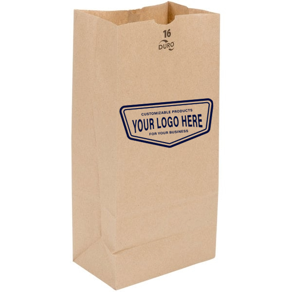 Custom Number 16 lb. Paper Bag 400/Bundle