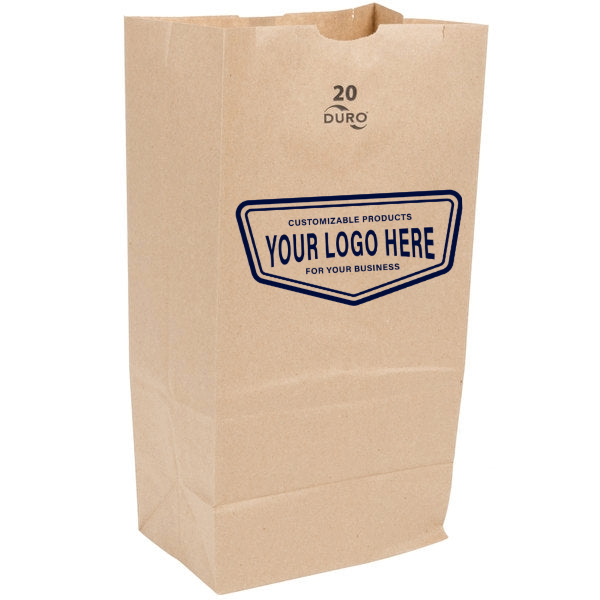 Custom Number 20 lb. Paper Bag 400/Bundle