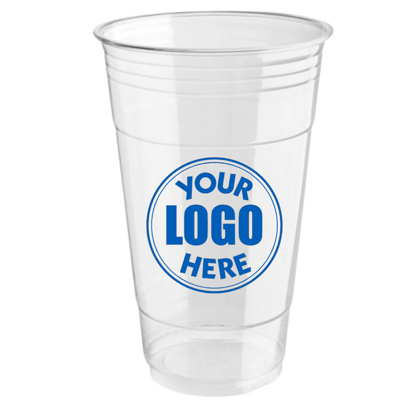 Vasos fríos transparentes personalizados de 24 oz