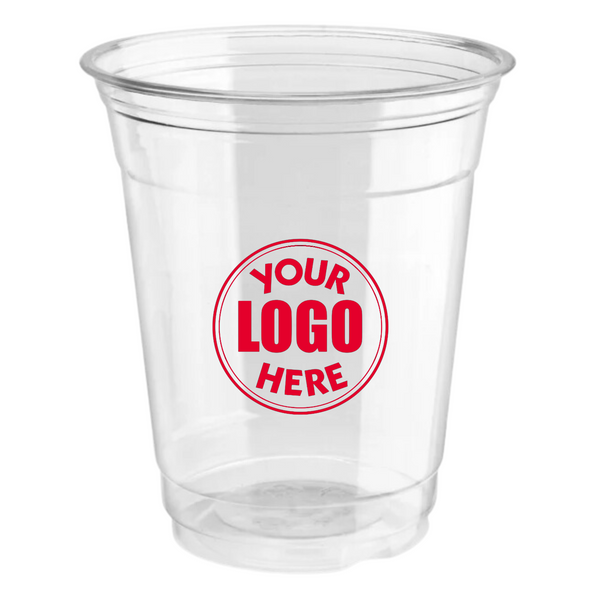 Vasos fríos transparentes personalizados de 12 oz 