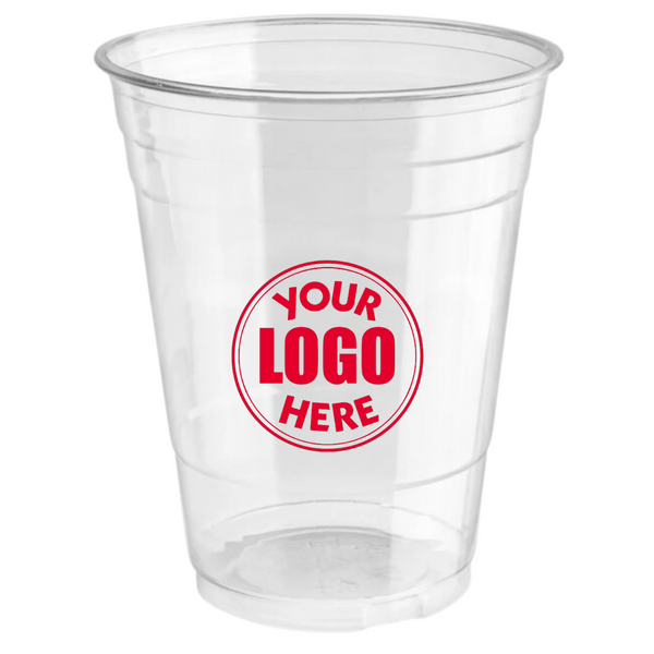 Vasos fríos transparentes personalizados de 16 oz