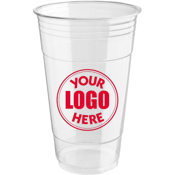 Vasos fríos transparentes personalizados de 20 oz 